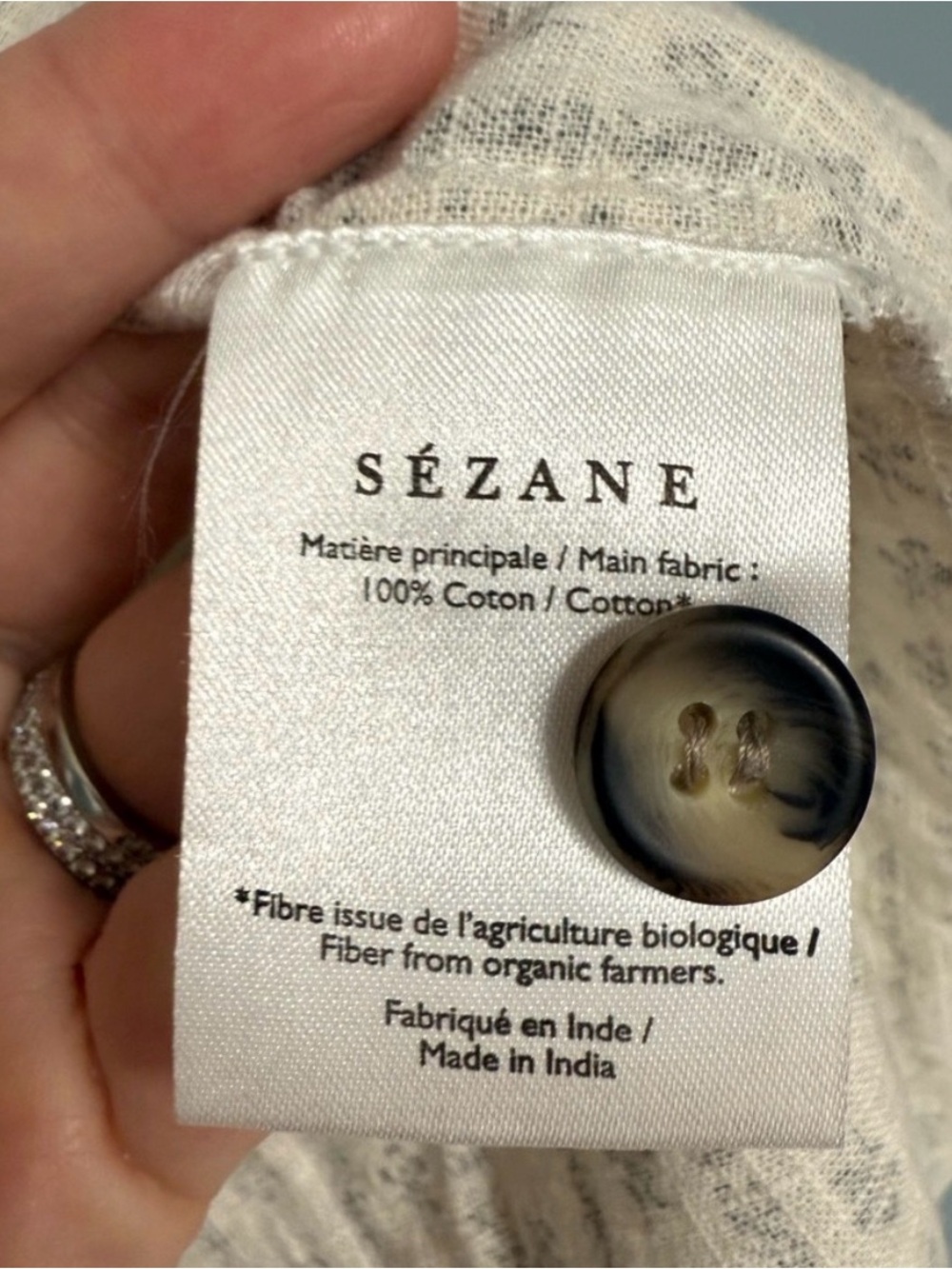Sézane Ruffle Square-Neck Top - Picture 4 of 5